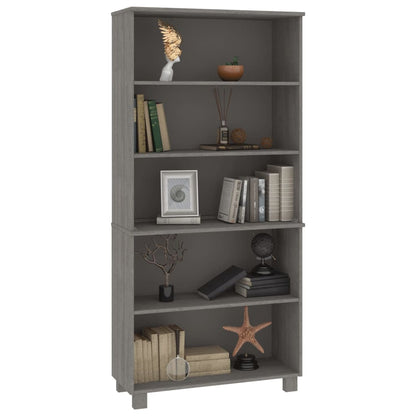 Highboard HAMAR Solid Wood Pine Light Grey