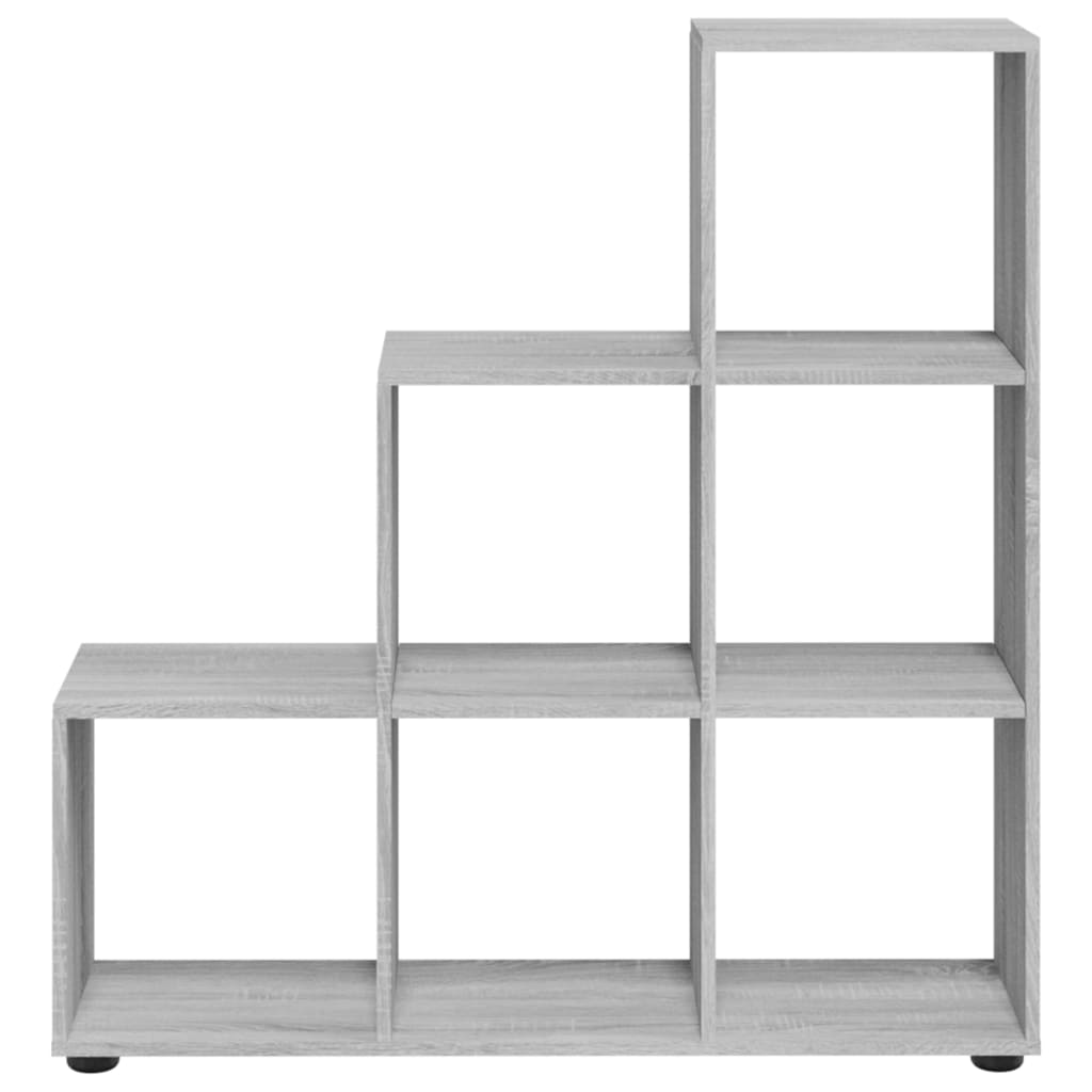Staircase Bookcase Grey Sonoma 107 cm Engineered Wood