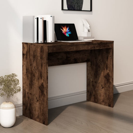 Desk Smoked Oak 90x40x72 cm Engineered Wood