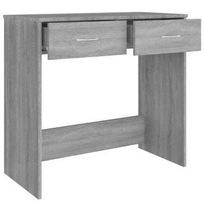 Desk Grey Sonoma 80x40x75 cm Engineered Wood