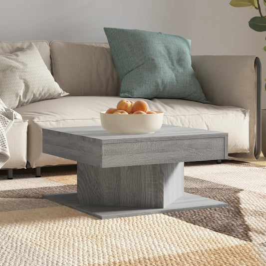 Coffee Table Grey Sonoma 57x57x30 cm Engineered Wood