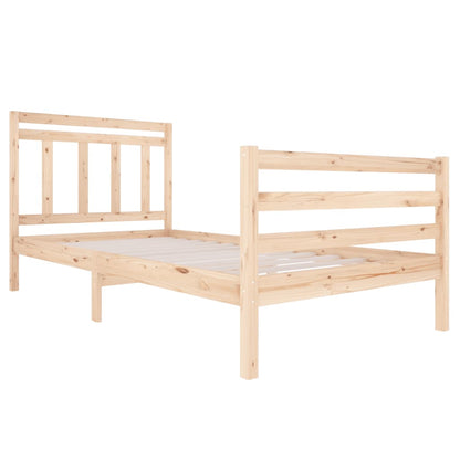 Bed Frame without Mattress Solid Wood 100x200 cm