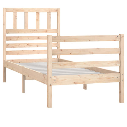 Bed Frame Solid Wood 90x200 cm
