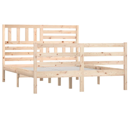 Bed Frame without Mattress Solid Wood 140x200 cm