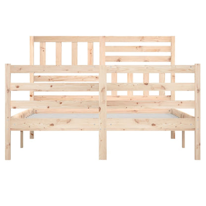 Bed Frame without Mattress Solid Wood 140x200 cm