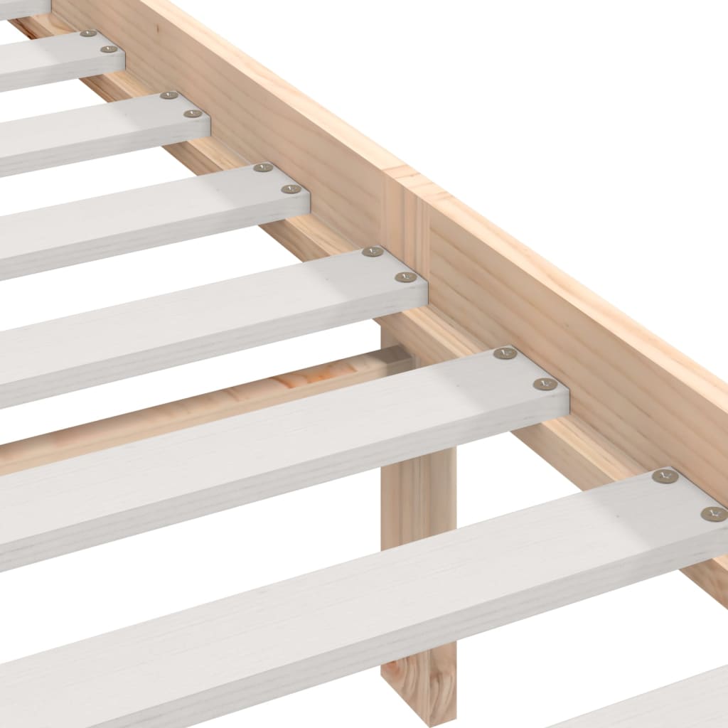 Bed Frame without Mattress Solid Wood 140x200 cm