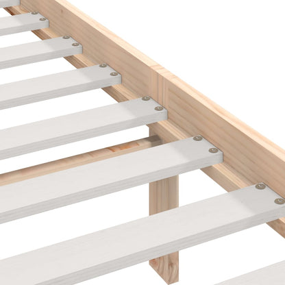 Bed Frame without Mattress Solid Wood 140x200 cm