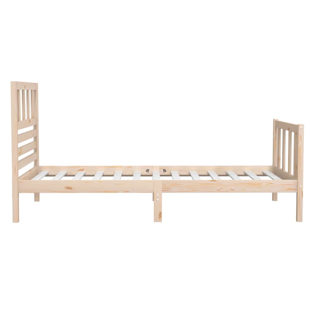 Bed Frame 90x190 cm Single Solid Wood