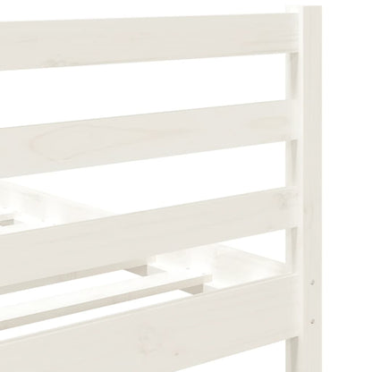 Bed Frame without Mattress White 90x190 cm Single Single Solid Wood