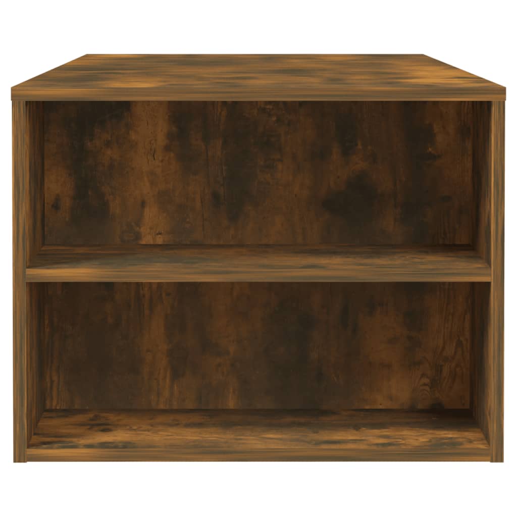 Coffee Table Smoked Oak 102x55x42 cm Engineered Wood