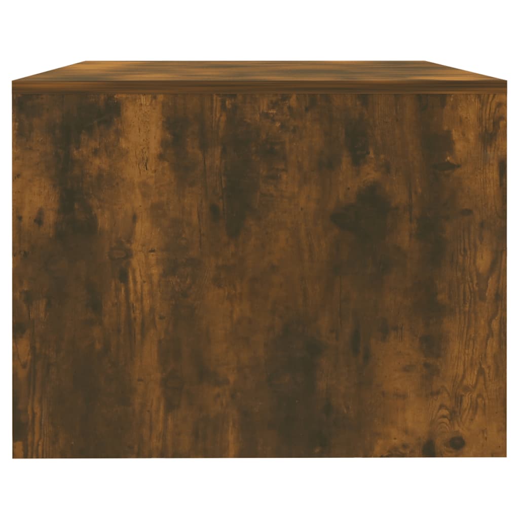 Coffee Table Smoked Oak 102x55x42 cm Engineered Wood
