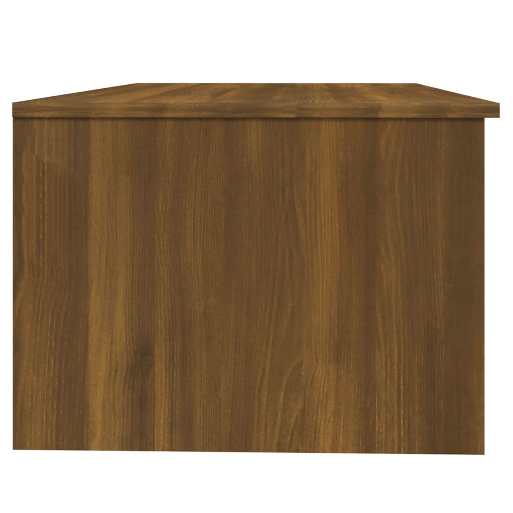 Coffee Table Brown Oak 102x50x36 cm Engineered Wood