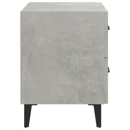 Bedside Cabinets 2 pcs Concrete Grey 40x35x47.5 cm