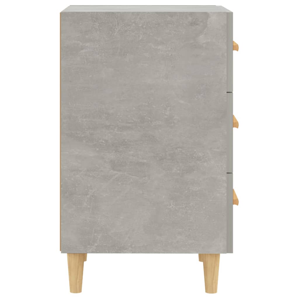 Bedside Cabinet Concrete Grey 40x40x66 cm Engineered Wood