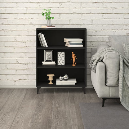 Sideboard Black 69.5x32.5x90 cm Engineered Wood