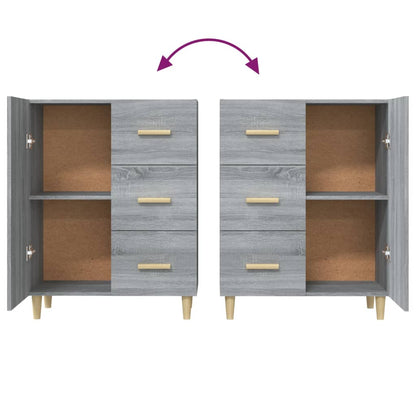 Sideboard Grey Sonoma 69.5x34x90 cm Engineered Wood