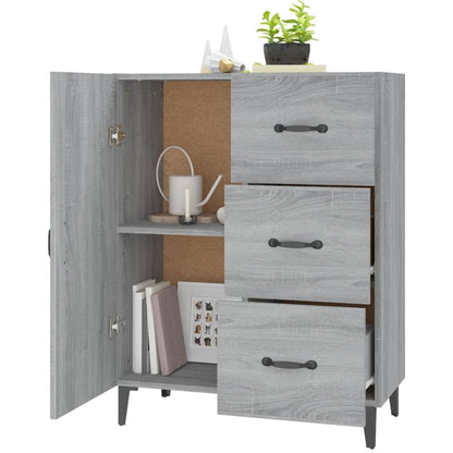 Sideboard Grey Sonoma 69.5x34x90 cm Engineered Wood
