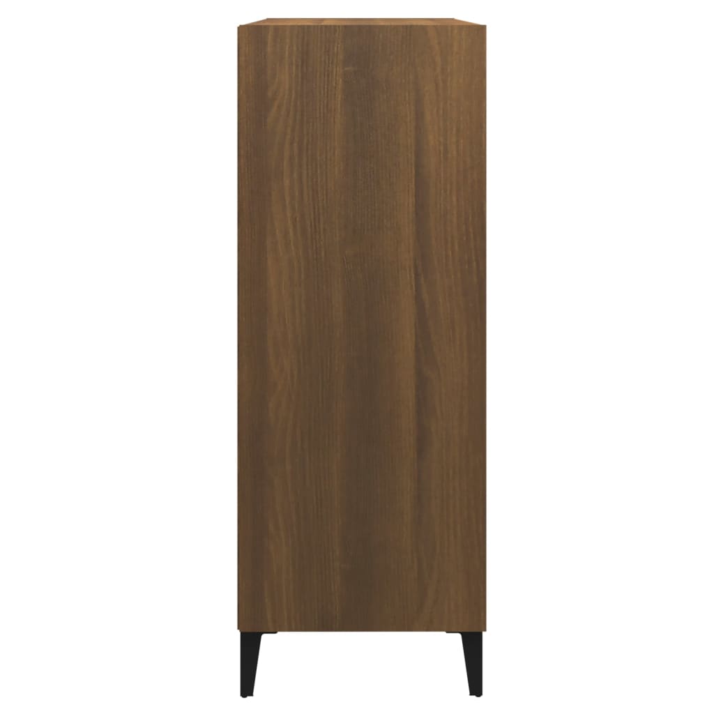 Sideboard Brown Oak 69.5x32.5x90 cm Engineered Wood