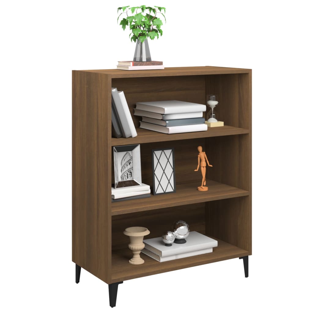Sideboard Brown Oak 69.5x32.5x90 cm Engineered Wood