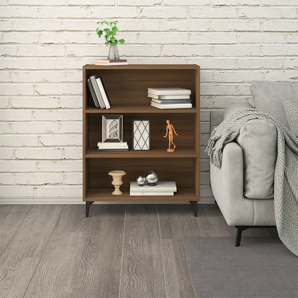 Sideboard Brown Oak 69.5x32.5x90 cm Engineered Wood