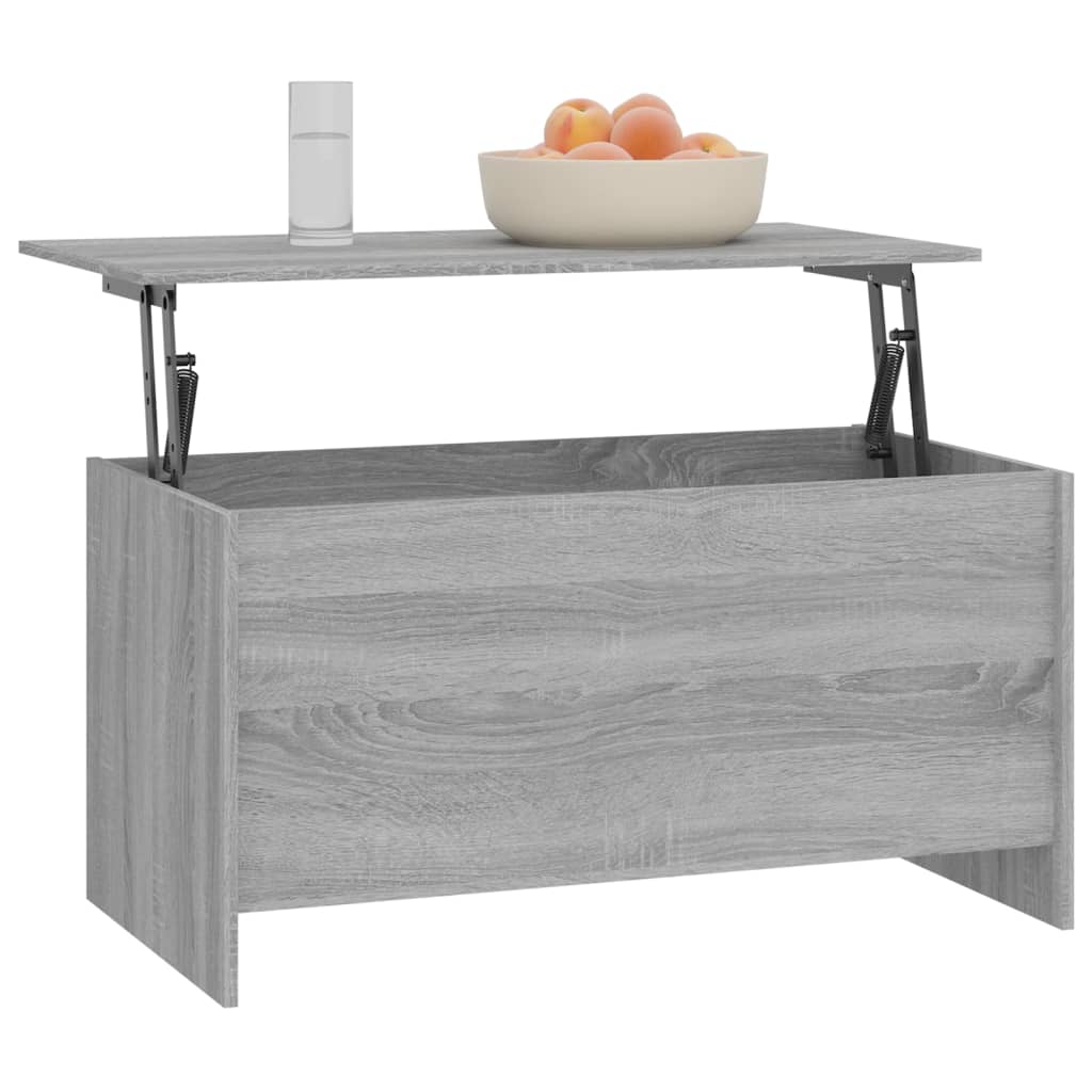 Coffee Table Grey Sonoma 102x55.5x52.5 cm Engineered Wood
