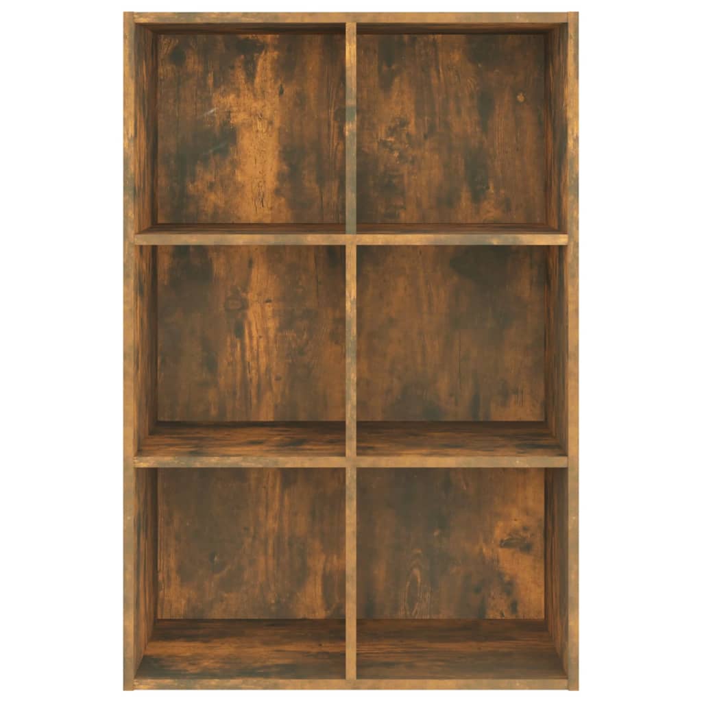 Book Cabinet/Sideboard Smoked Oak 66x30x98 cm Engineered Wood