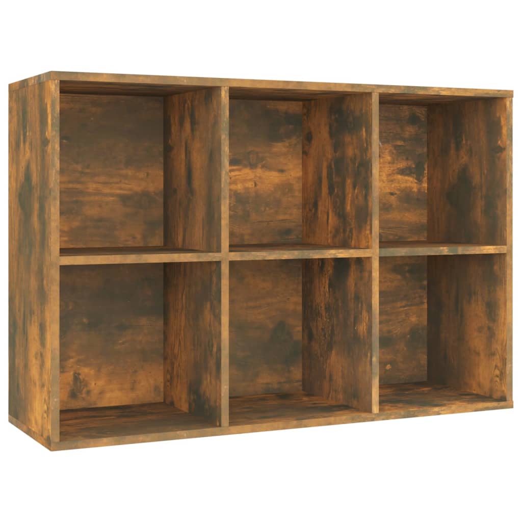Book Cabinet/Sideboard Smoked Oak 66x30x98 cm Engineered Wood