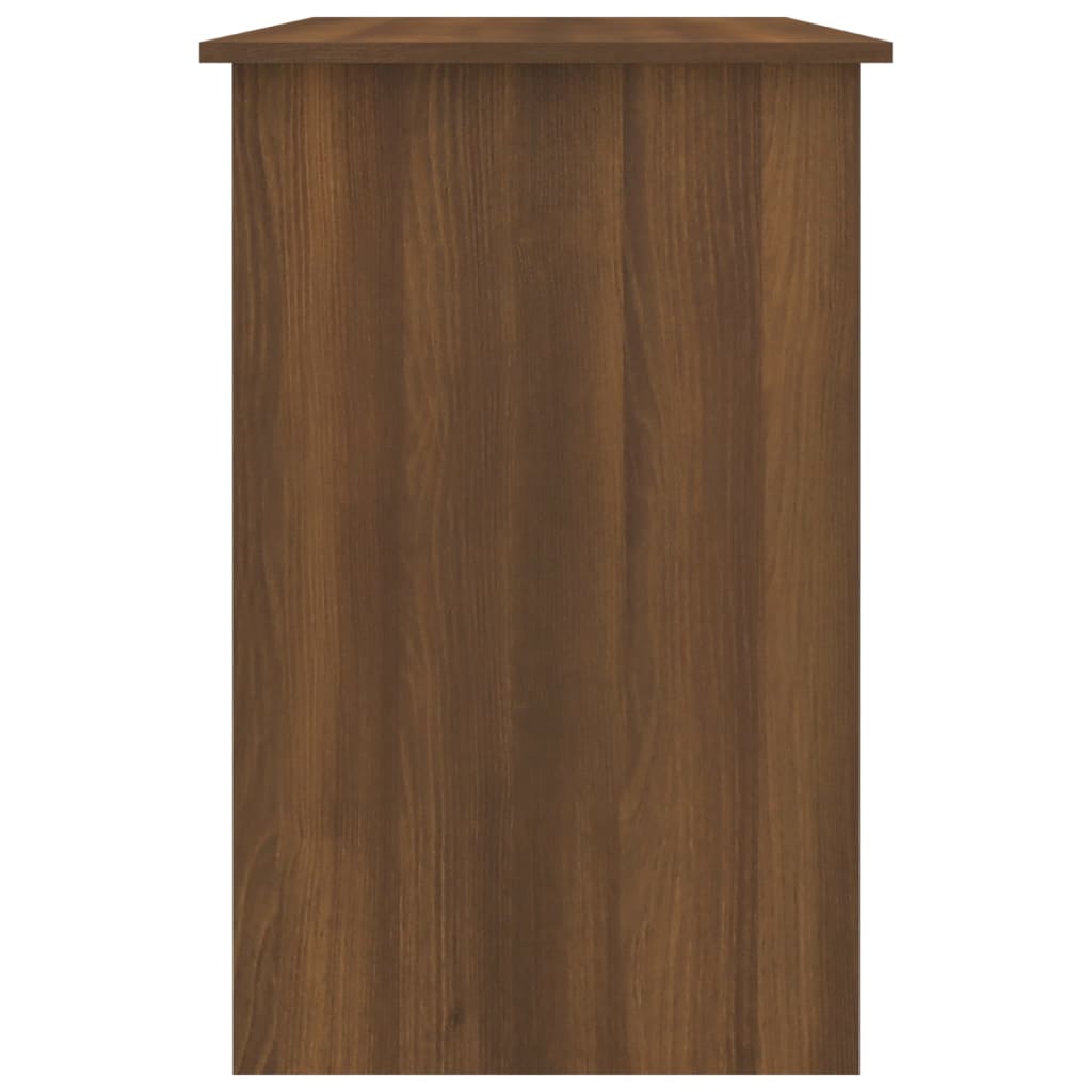 Desk Brown Oak 100x50x76 cm Engineered Wood