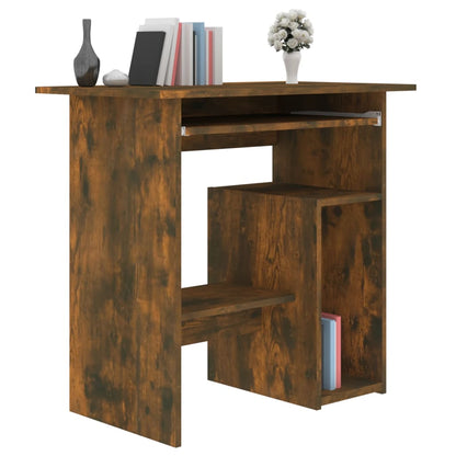 Desk Smoked Oak 80x45x74 cm Engineered Wood