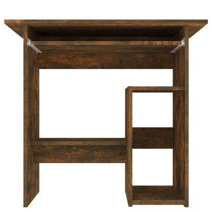 Desk Smoked Oak 80x45x74 cm Engineered Wood