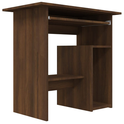Desk Brown Oak 80x45x74 cm Engineered Wood