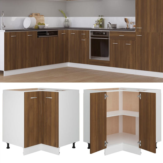 Kitchen Cabinet Brown Oak 75,5x75,5x80,5 cm Engineered Wood