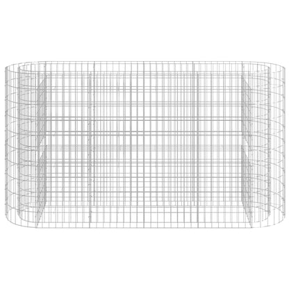 Gabion Raised Bed Galvanised Iron 190x50x100 cm