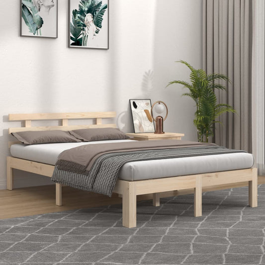 Bed Frame Solid Wood 160x200 cm