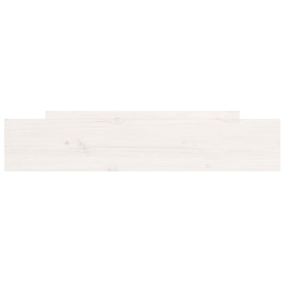 Bed Drawers 2 pcs White Solid Wood Pine
