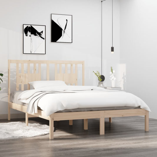 Bed Frame Solid Wood Pine 120x200 cm