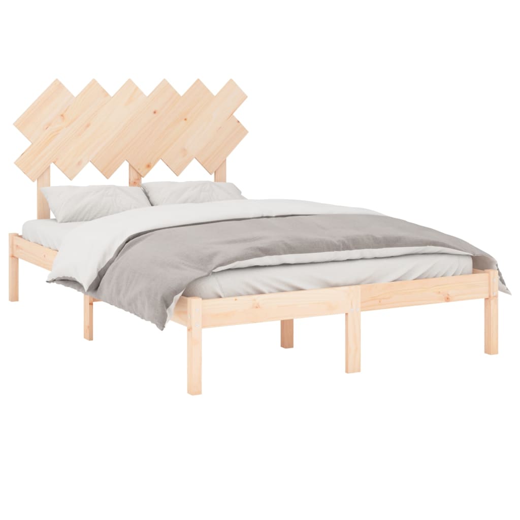 Bed Frame 120x200 cm Solid Wood