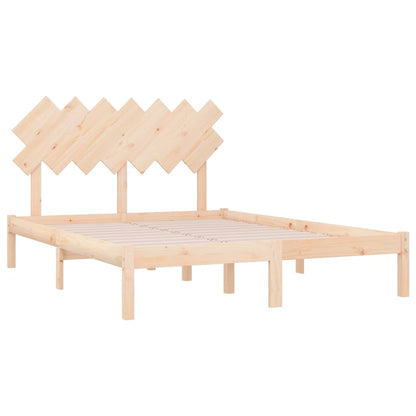 Bed Frame 120x200 cm Solid Wood