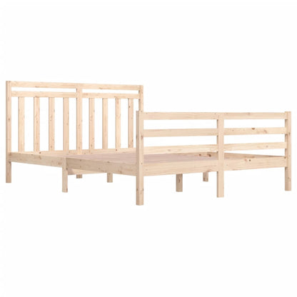 Bed Frame without Mattress 160x200 cm Solid Wood