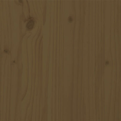 Bed Frame without Mattress Honey Brown 100x200 cm Solid Wood