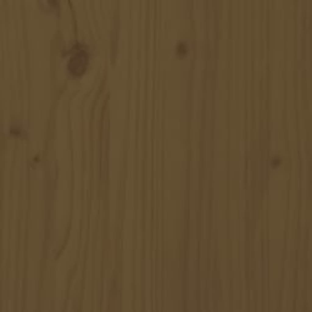Bed Frame without Mattress Honey Brown 100x200 cm Solid Wood