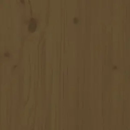 Bed Frame without Mattress Honey Brown 200x200 cm Solid Wood