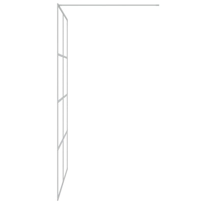 Walk-in Shower Wall Silver 140x195 cm Clear ESG Glass