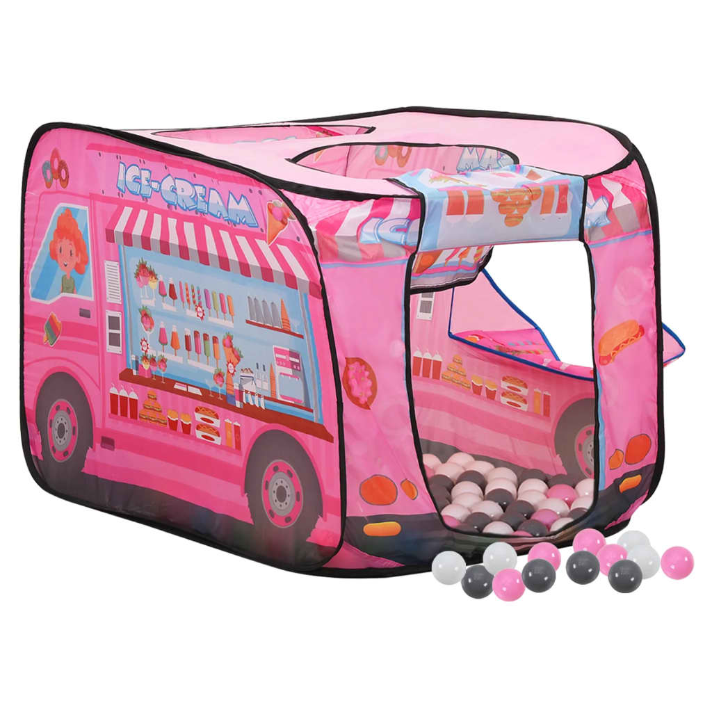Children Play Tent with 250 Balls Pink 70x112x70 cm