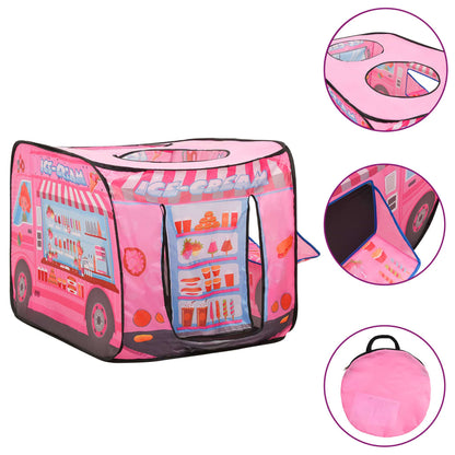 Children Play Tent with 250 Balls Pink 70x112x70 cm