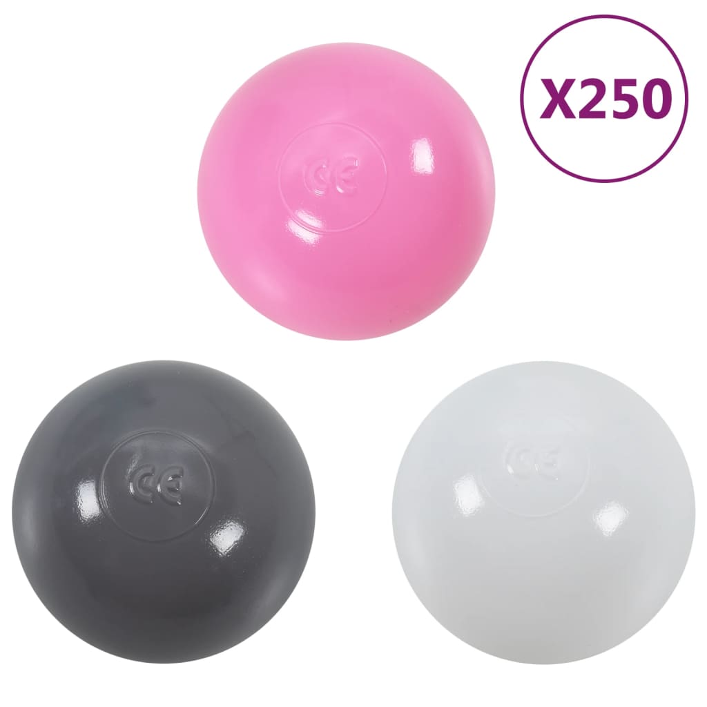 Children Play Tent with 250 Balls Pink 70x112x70 cm