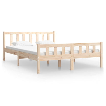 Bed Frame without Mattress Solid Wood Small Double