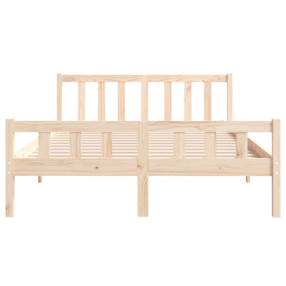 Bed Frame without Mattress Solid Wood Small Double