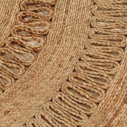 Area Rug Hand-braided Jute 150 cm Round