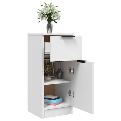Sideboard White 30x30x70 cm Engineered Wood